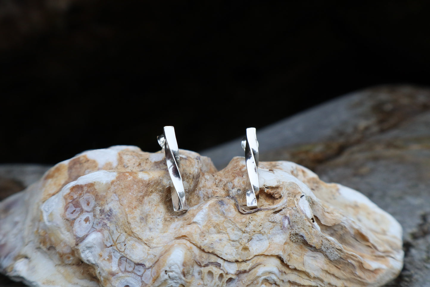 Square Spiral Studs