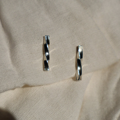 Square Spiral Studs