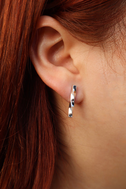 Square Spiral Studs