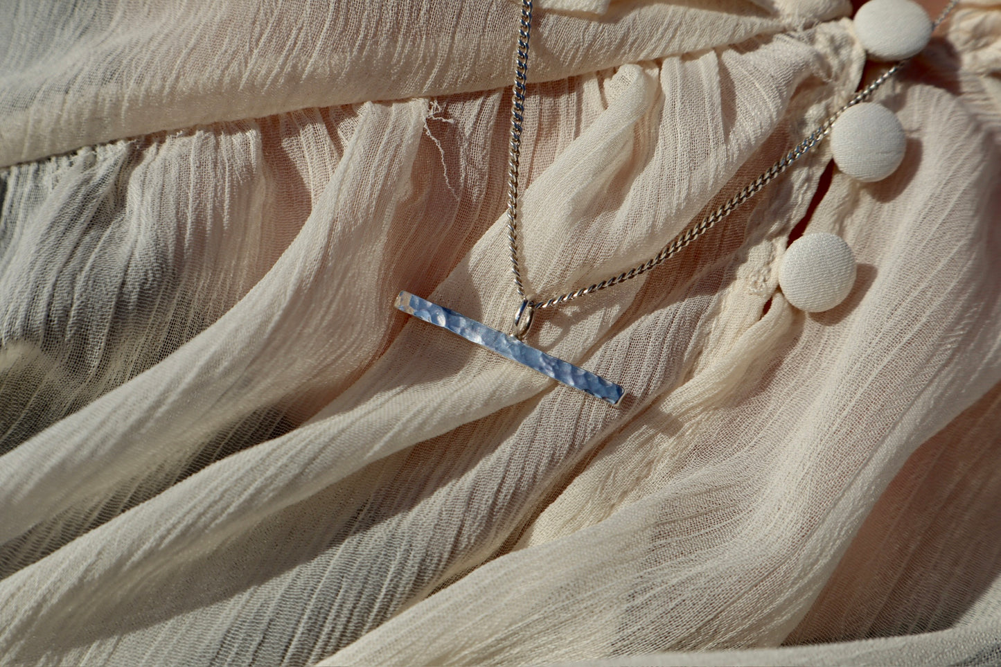 Square T Bar Necklace